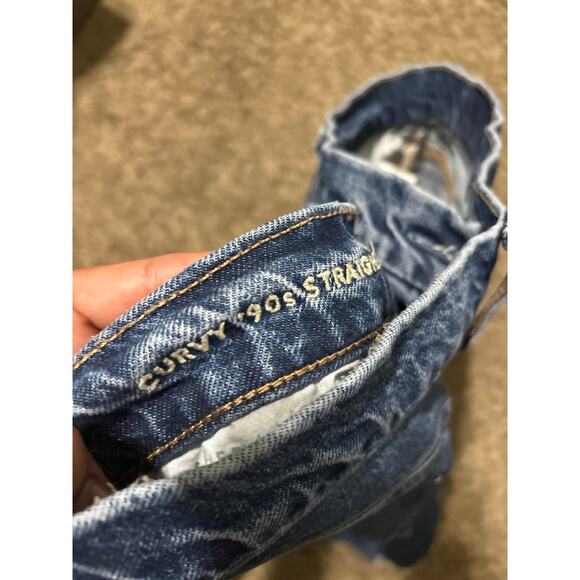 American Eagle Jeans 8 Curvy 90's Straight - Picture 3 of 4